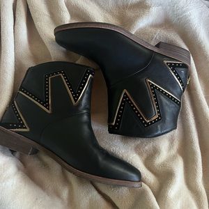 UGG gold studded ankle cowboy boot (size 9.5W)